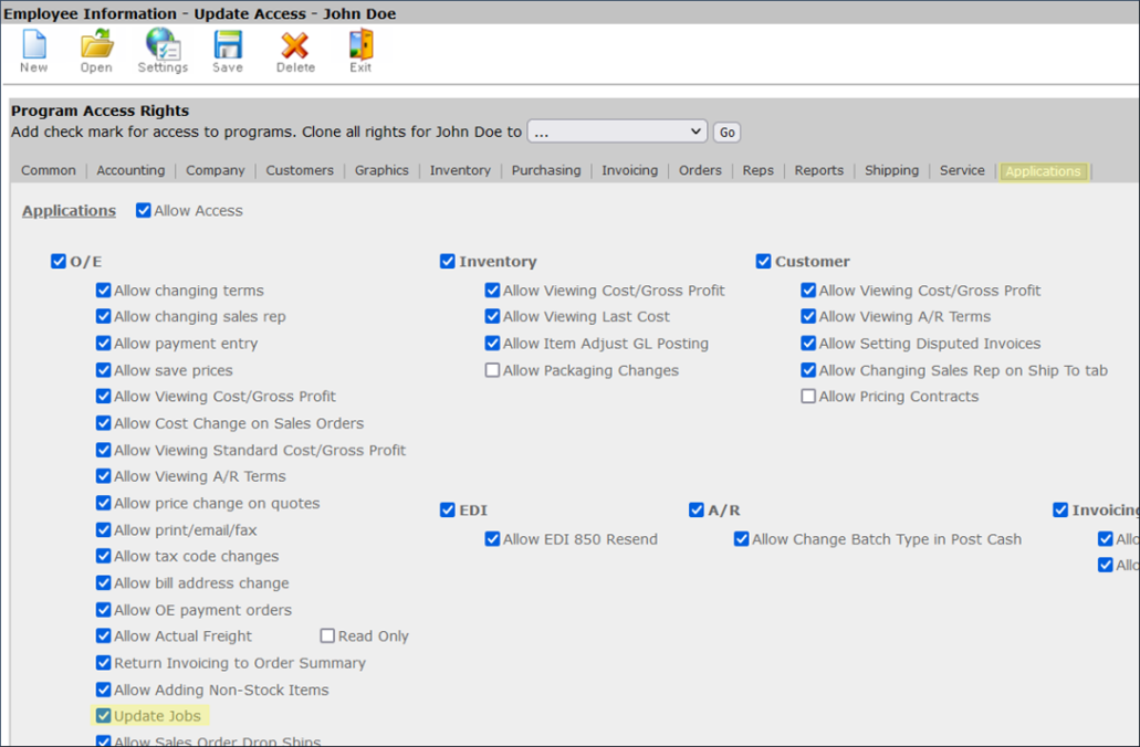 Job Tracking