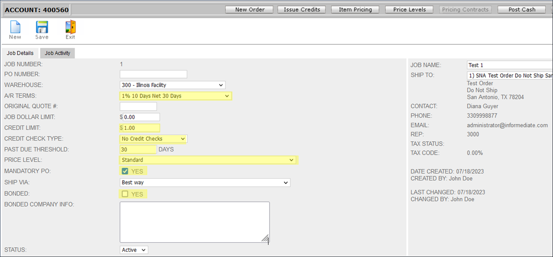 Job Tracking